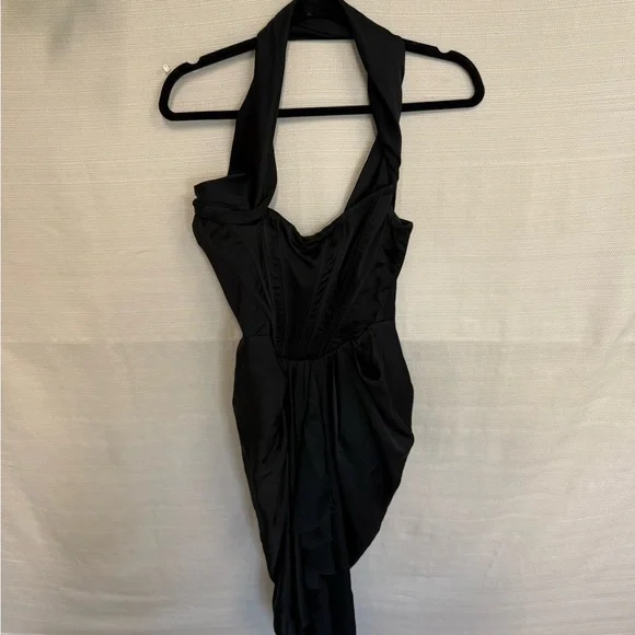 House of CB Black Halter Dress - Picture 2 of 4